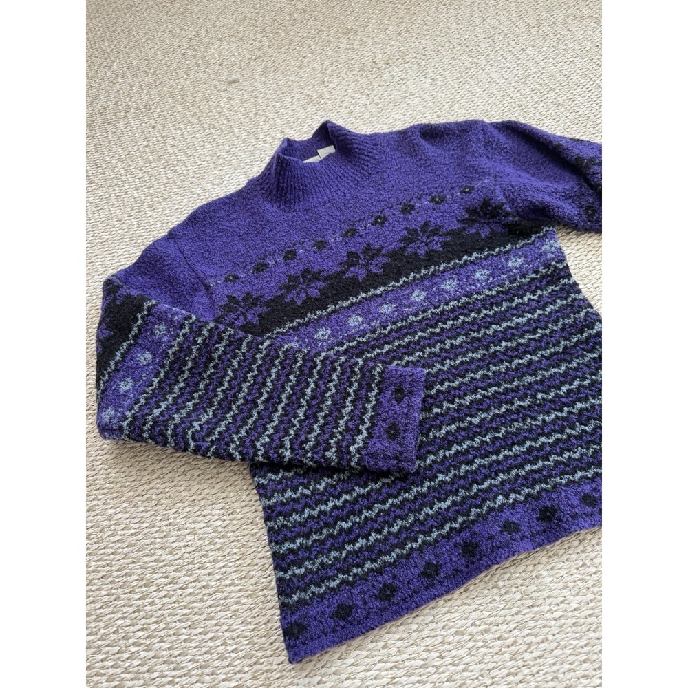 Vintage Y2K Fair Isle Sweater Joey Potter Dawsons Creek LG Rory